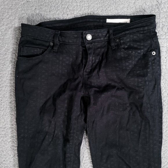 Sass & Bide Pants Womens 27 Skinny Ankle Dark Wash Black 27x29 - Picture 2 of 11